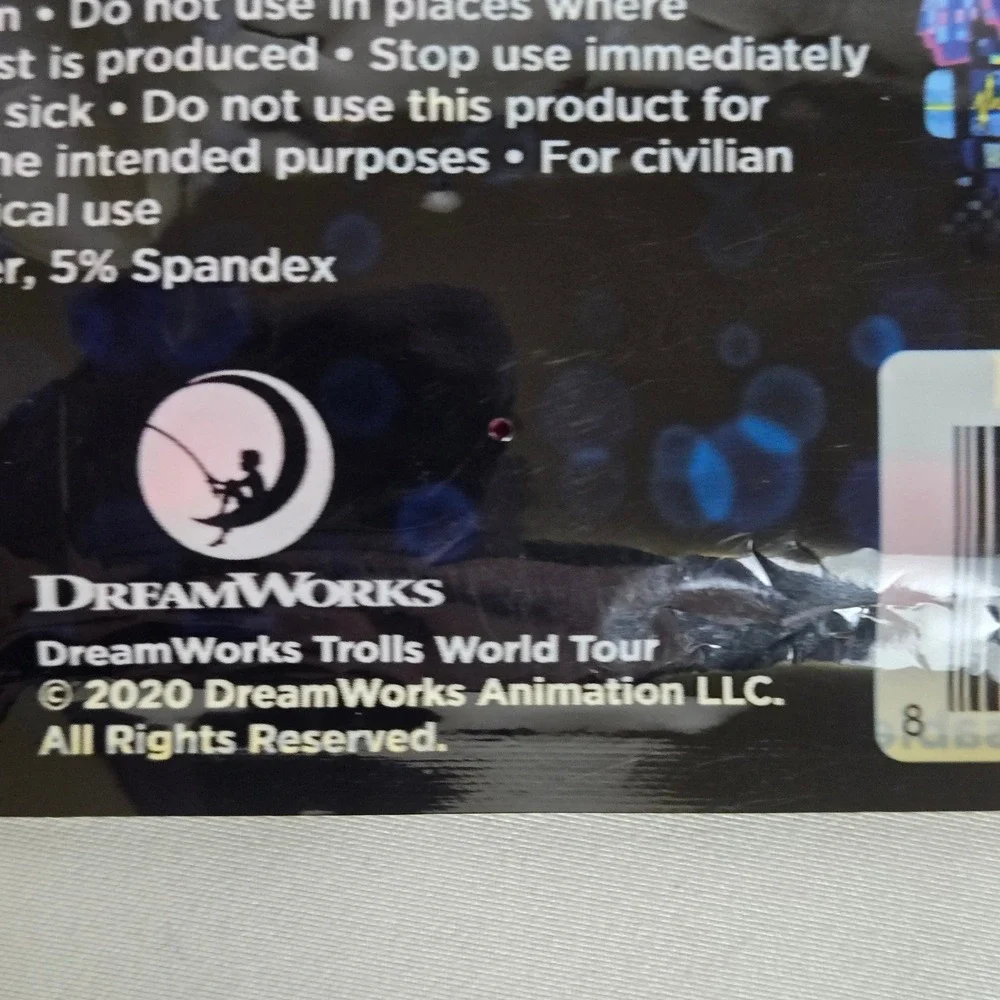 Smart Care DreamWorks Trolls World Tour Disposable Face Mask, 2+ Years Old,‎ New